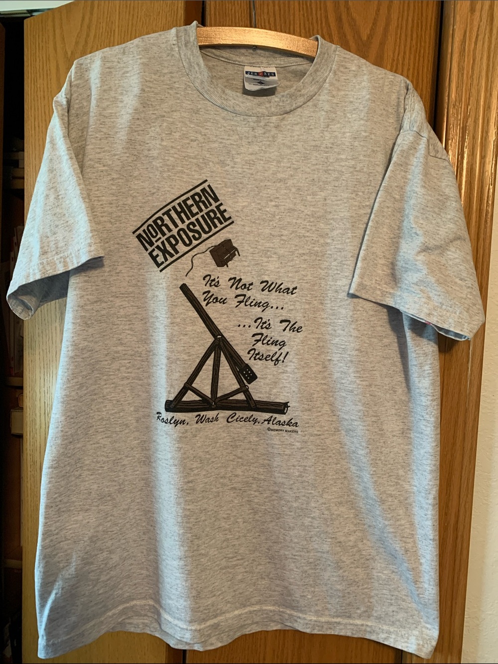 Jerzees Heather Gray Short-Sleeve Graphic Tee